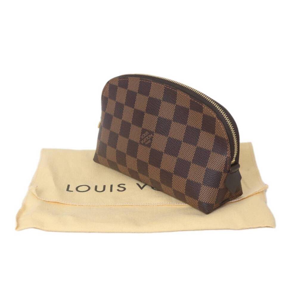 LOUIS VUITTON Authentic Brown Damier Pochette Pouch - Picture 9 of 9